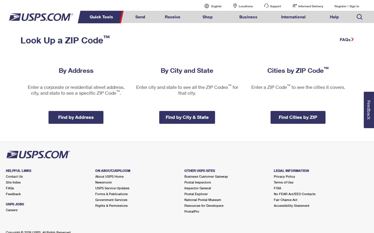 USPS postal lookup used to verify a full Rock Island delivery address